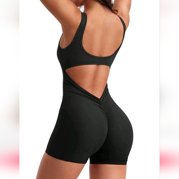 Yoga one piece shorts jumper Size 2XL Black - Picture 12 of 16